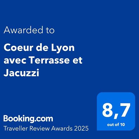 Coeur De Lyon Avec Terrasse Et Jacuzzi Apartment Exterior photo